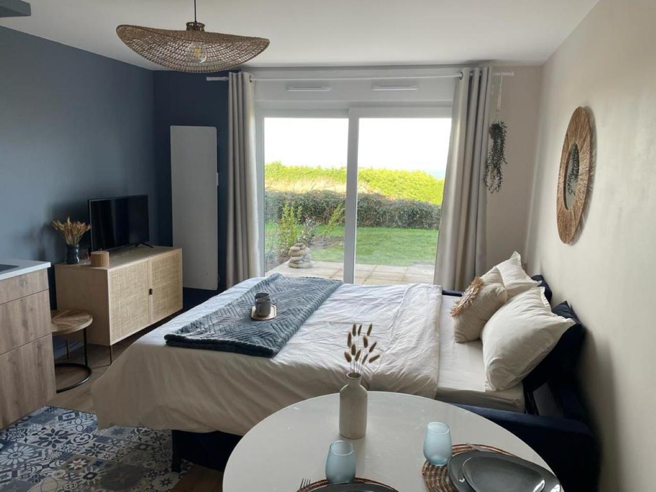 Bienvenue Au Studio L'Escale Bleue Avec Vue Mer Et Sur Le Cap Frehel Сен-Каст-ле-Гильдо Экстерьер фото