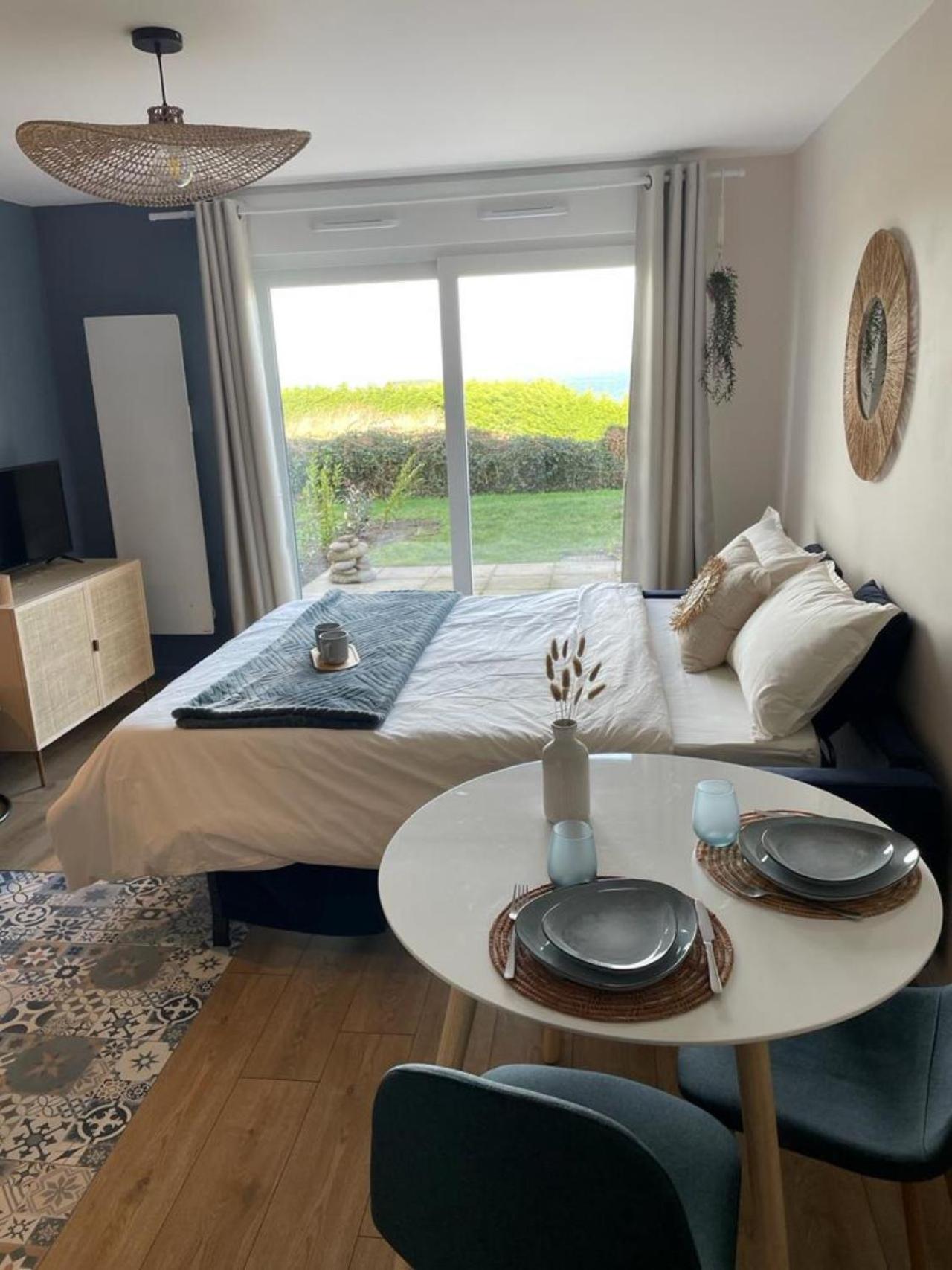 Bienvenue Au Studio L'Escale Bleue Avec Vue Mer Et Sur Le Cap Frehel Сен-Каст-ле-Гильдо Экстерьер фото